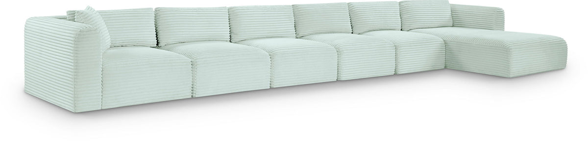 Shaggy - 6 Piece Modular Sectional With Chaise