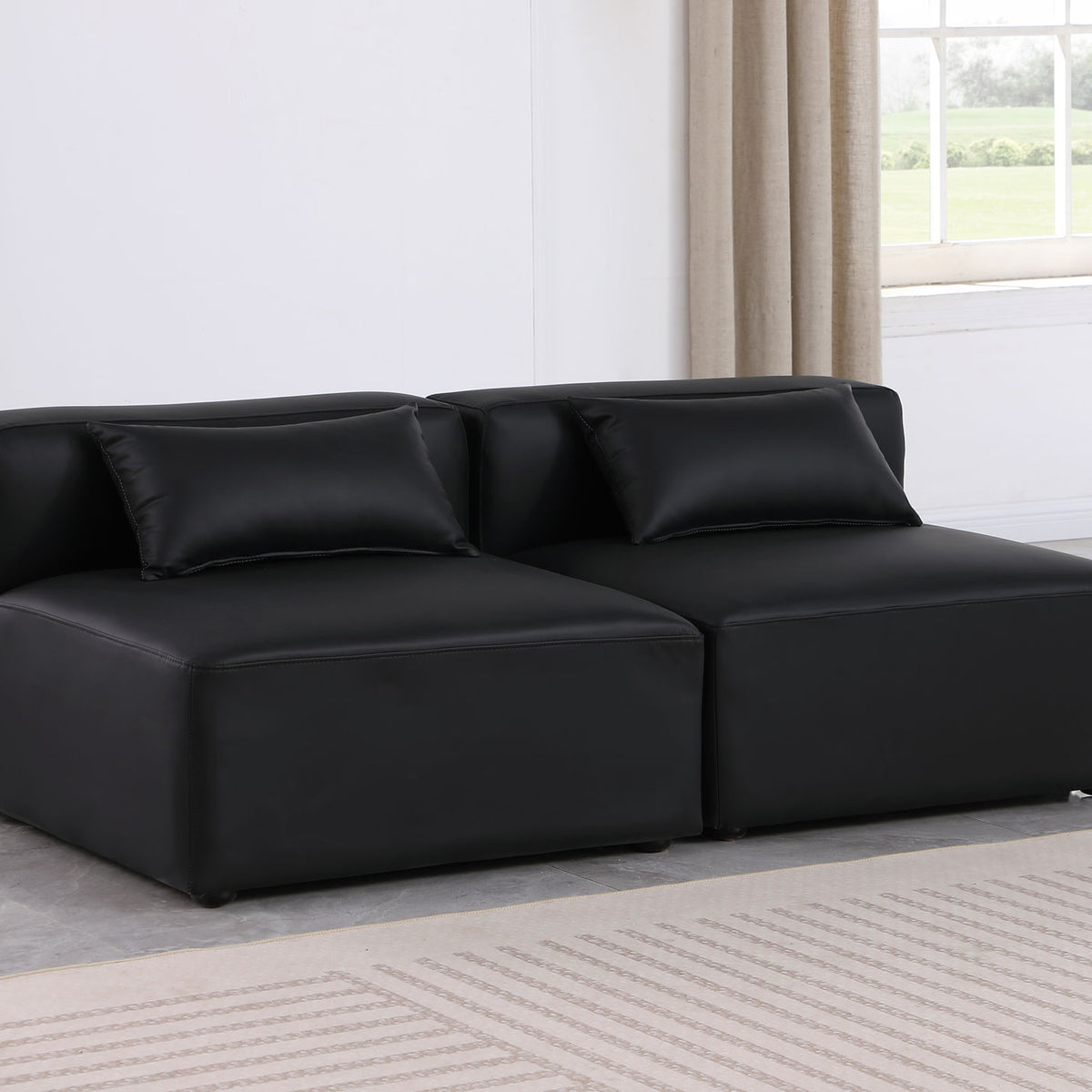 Cube - Modular 2 Seat Armless Sofa