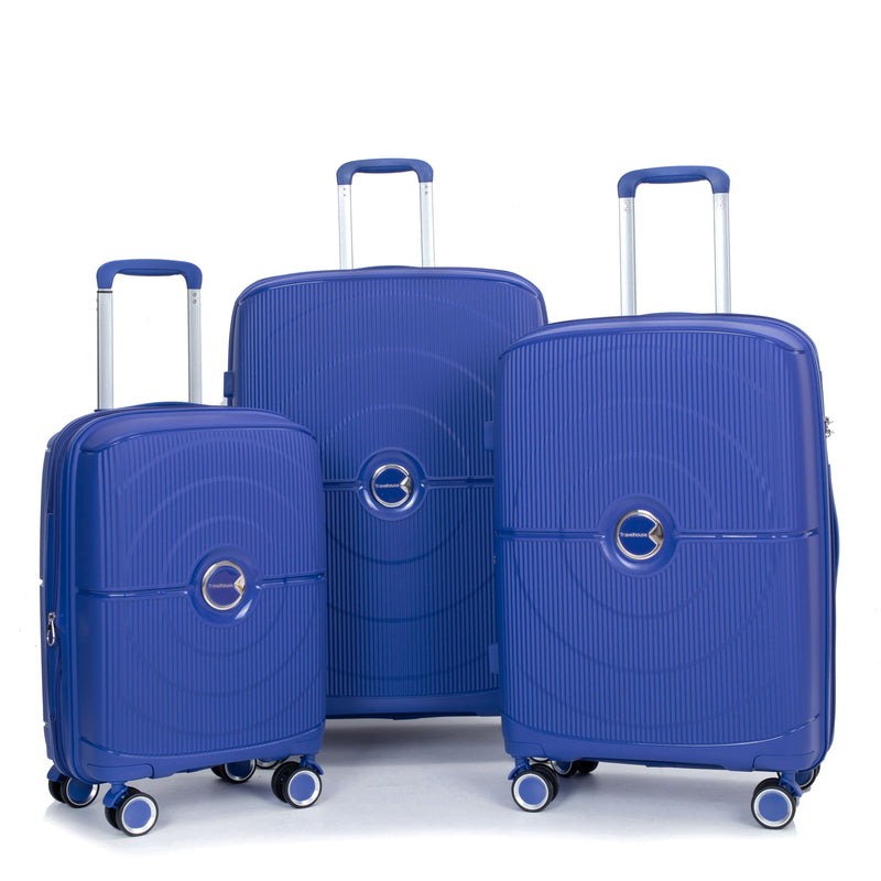 Expandable Hardshell Suitcase Double Spinner Wheels Luggage Sets