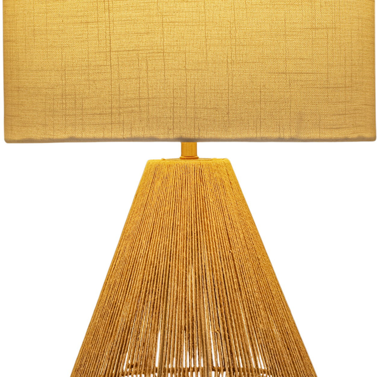 Soraya - Jute And Cotton Table Lamp - Beige
