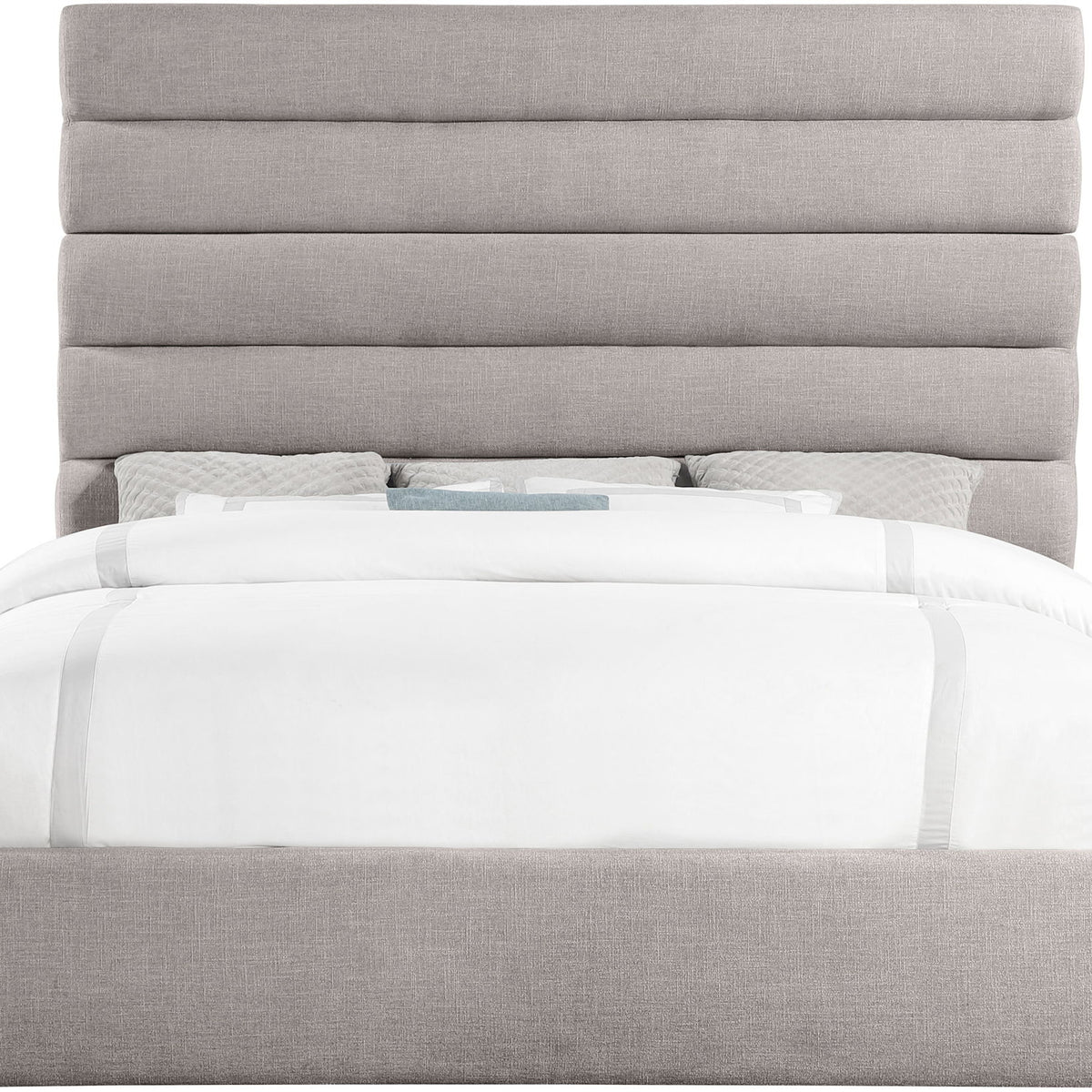 Adam - Linen Fabric Bed With 70.5" Headboard