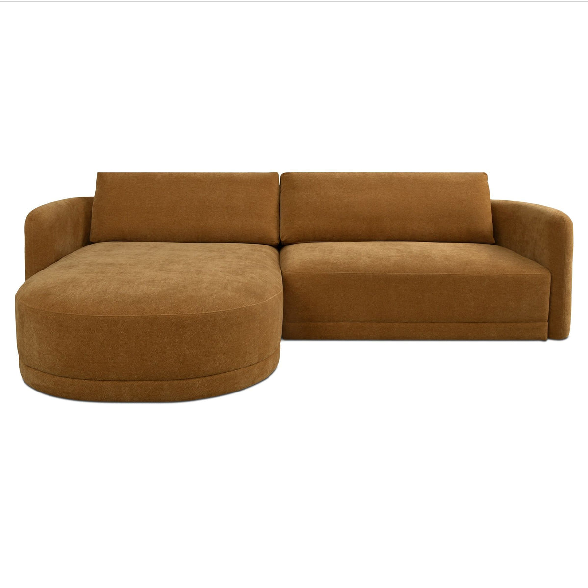 Emmy - Sectional Left - Ginger / Brown