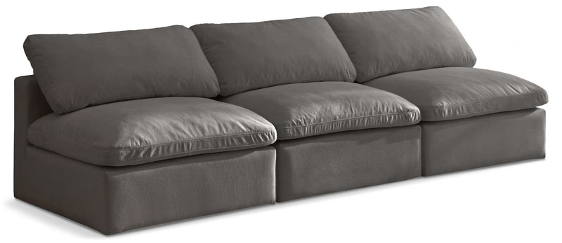 Plush - Modular Armless 3 Seat Sofa