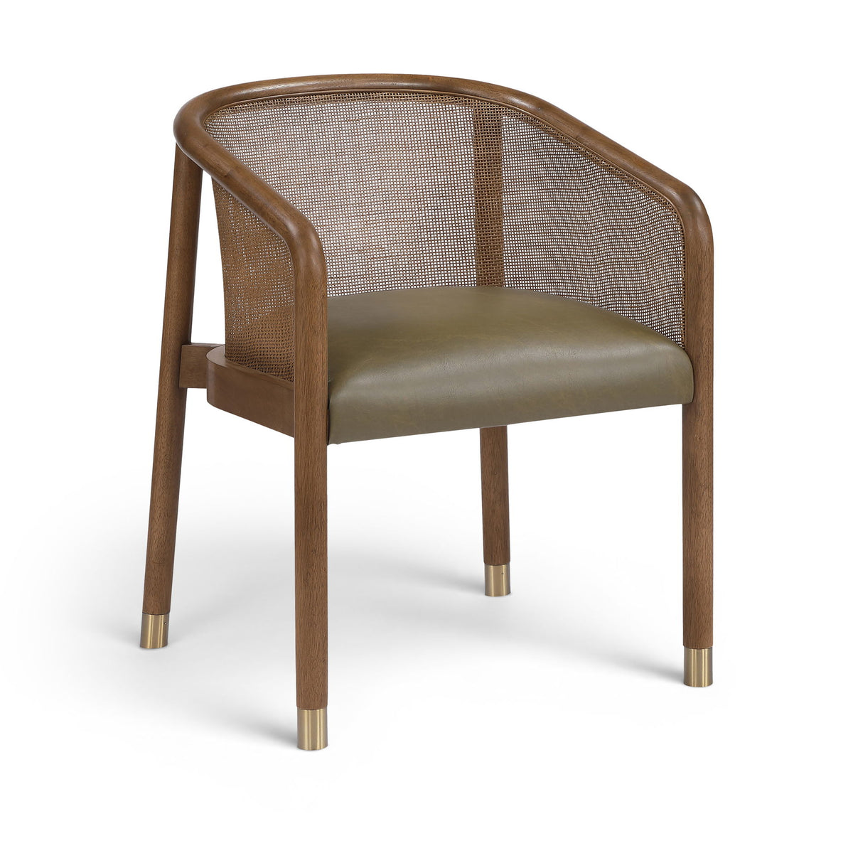 Sylvan - Vegan Leather Dining Chair (Set of 2) - Brown Frame