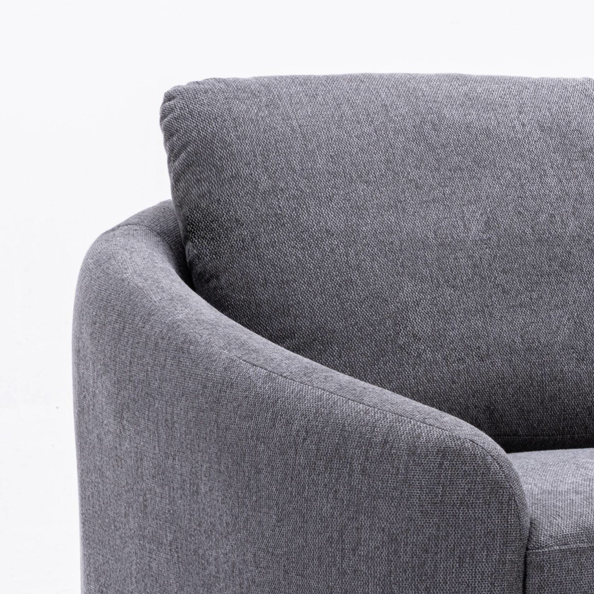 Yuina - Linen Loveseat - Gray