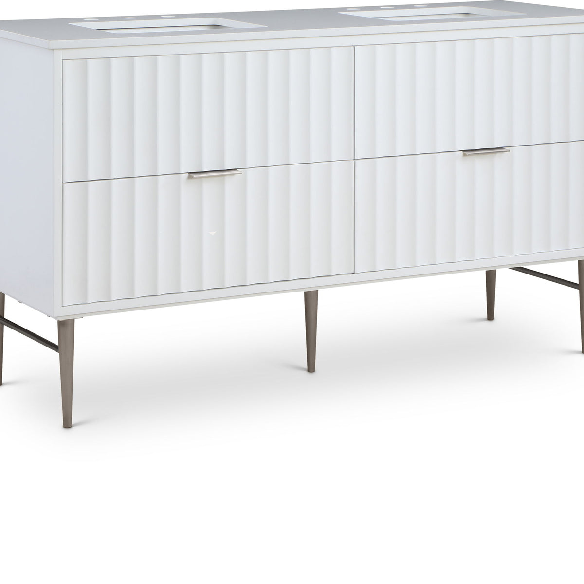 Modernist - Bathroom Vanity With Chrome Legs