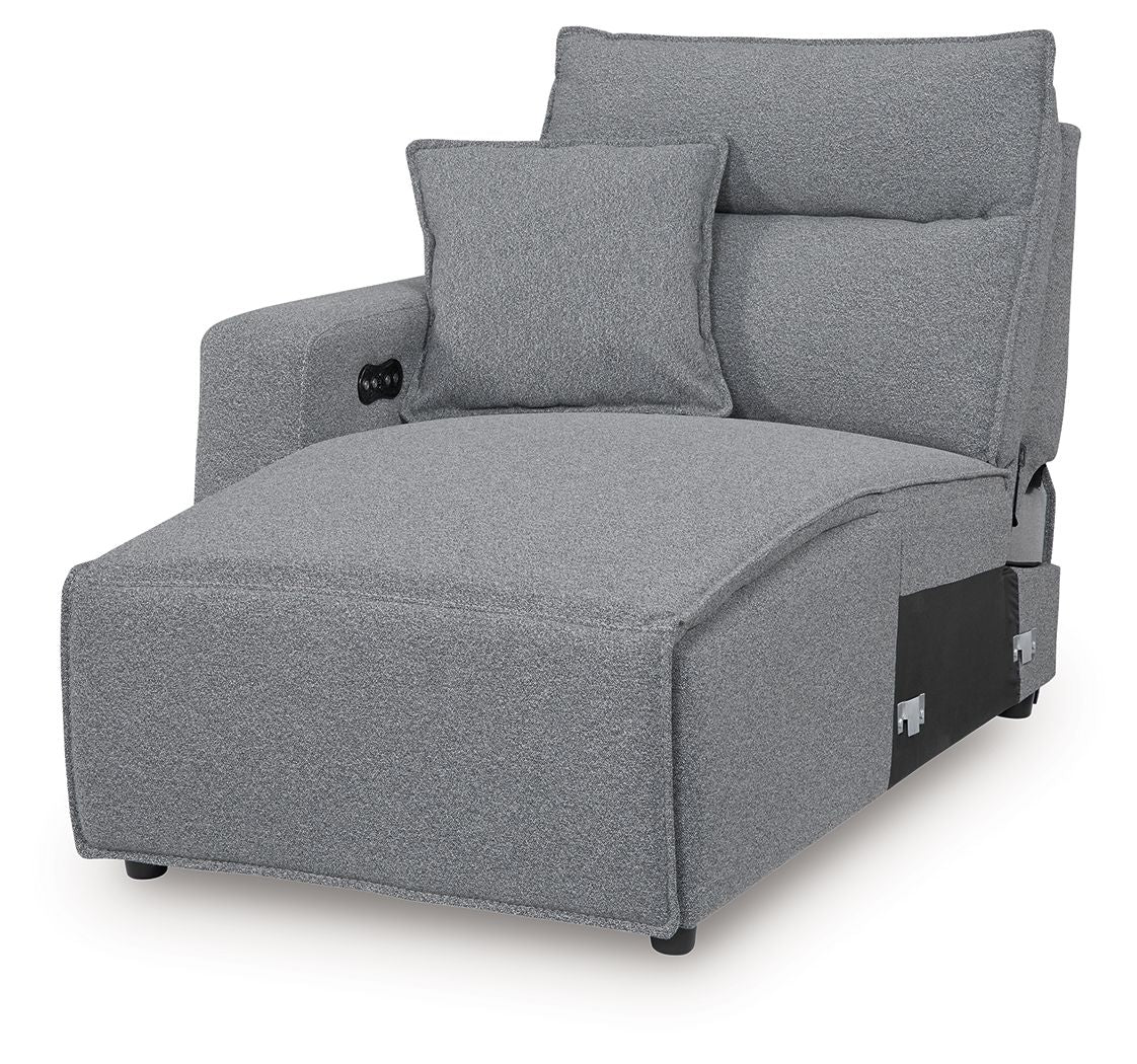ModMax II - Salt And Pepper - LAF Press Back Power Chaise
