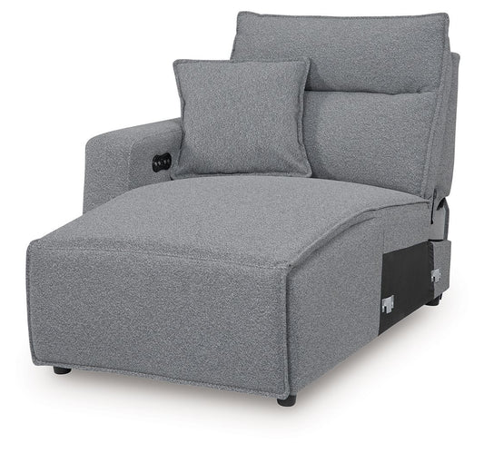 ModMax II - Salt And Pepper - LAF Press Back Power Chaise