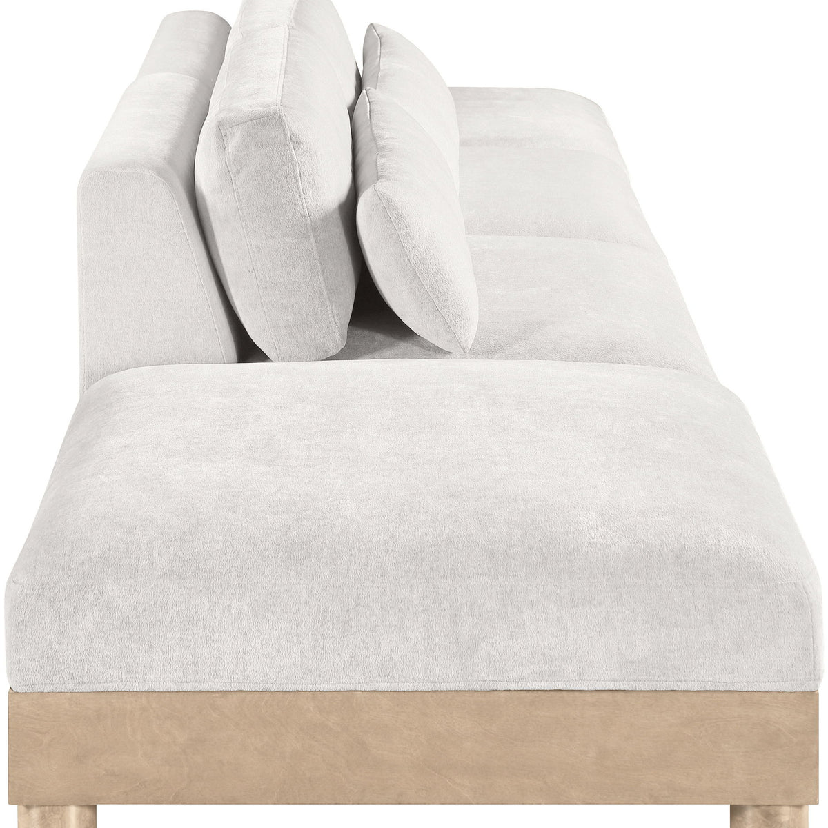 Turin - Chenille Fabric Upholstered Modular Sectional - White