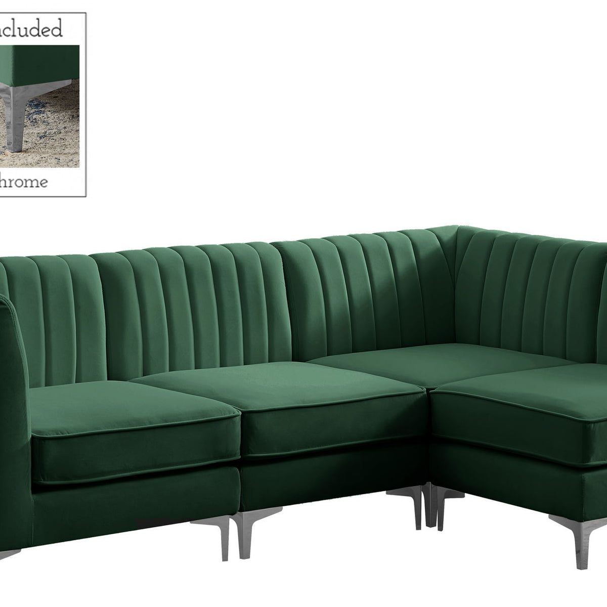 Alina - 4 Piece Modular L-Shaped Sectional