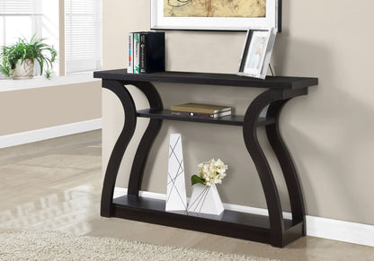 Accent Console Table For Entryway, Unique Curved Design