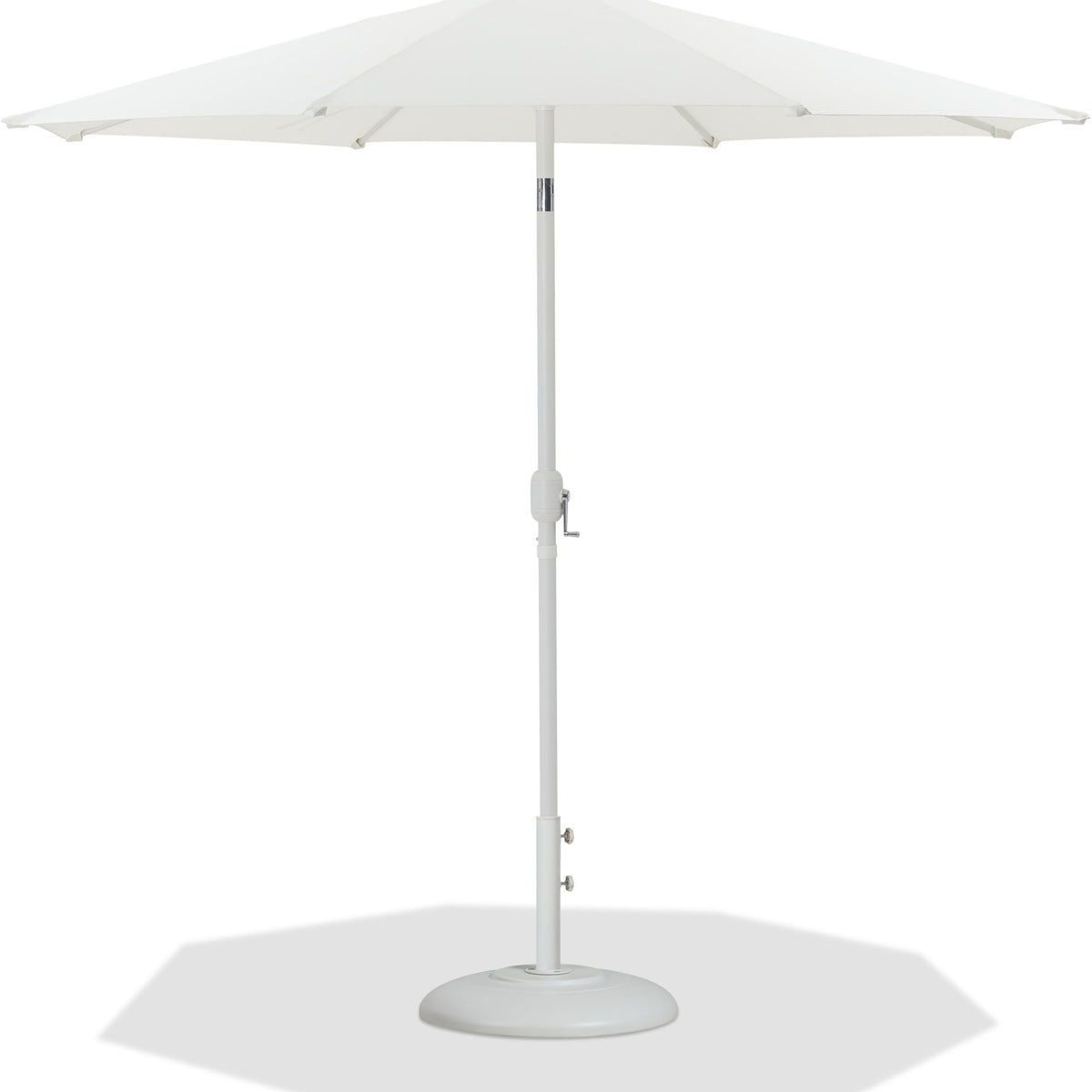 Fiji - Aluminum Patio Umbrella With Round White Base