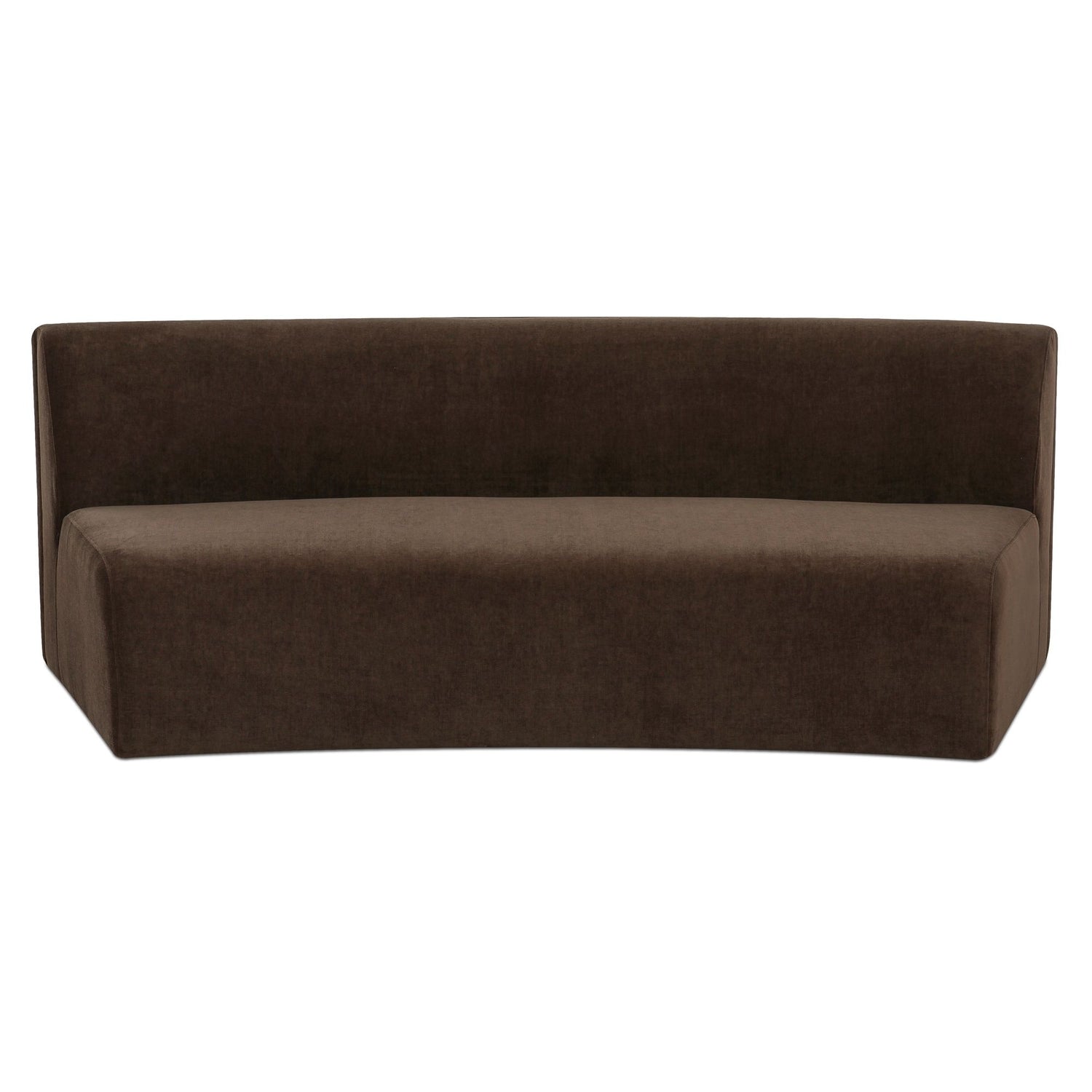 Naomi - Concave Sofa - Dark Brown