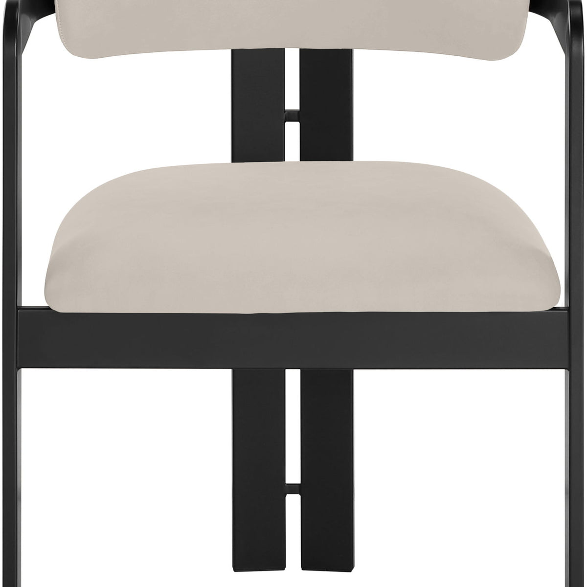 Aurum - Vegan Leather Upholstered Dining Chair (Set of 2) - Taupe