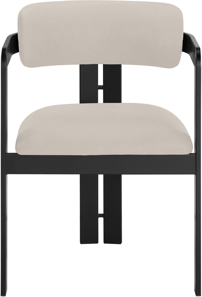 Aurum - Vegan Leather Upholstered Dining Chair (Set of 2) - Taupe