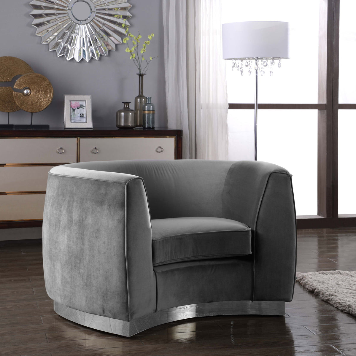 Julian - Chair with Chrome Base