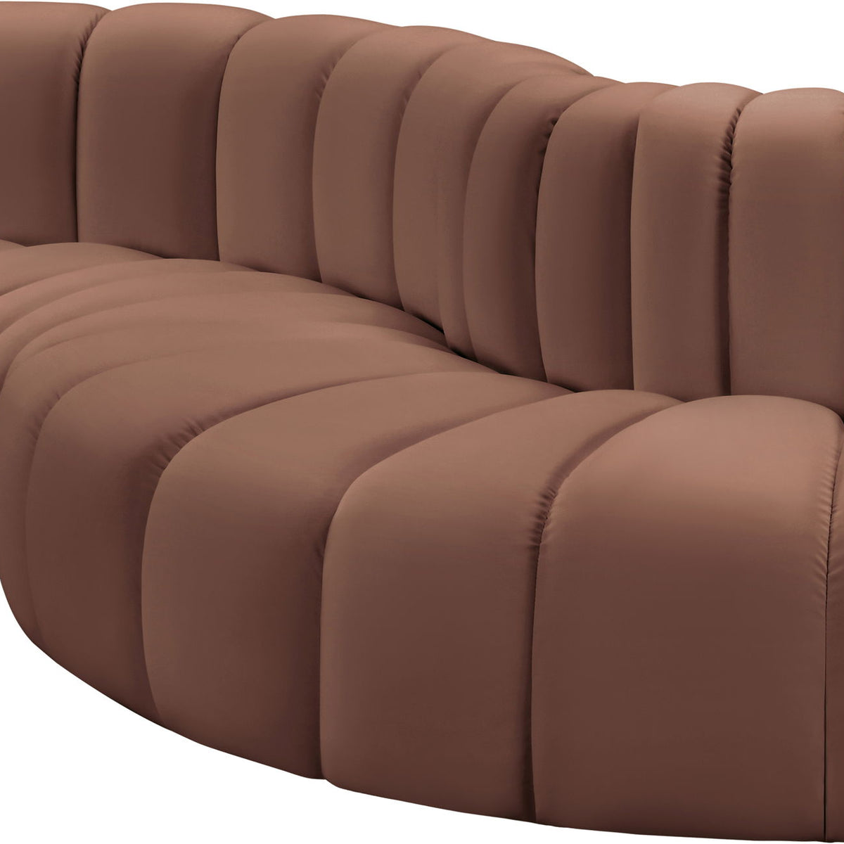 Arc - Faux Leather 4 Piece L-Shaped Modular Sofa