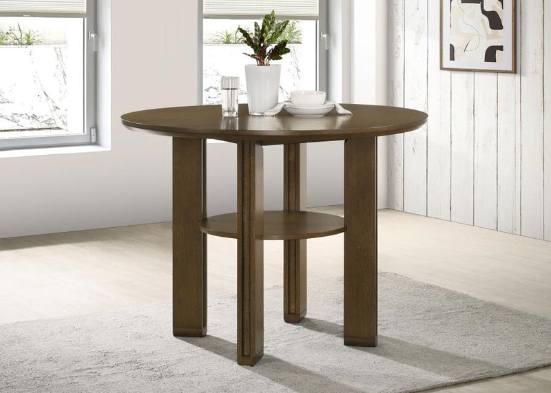 Ottowa - Round Counter Height Dining Table - Brown