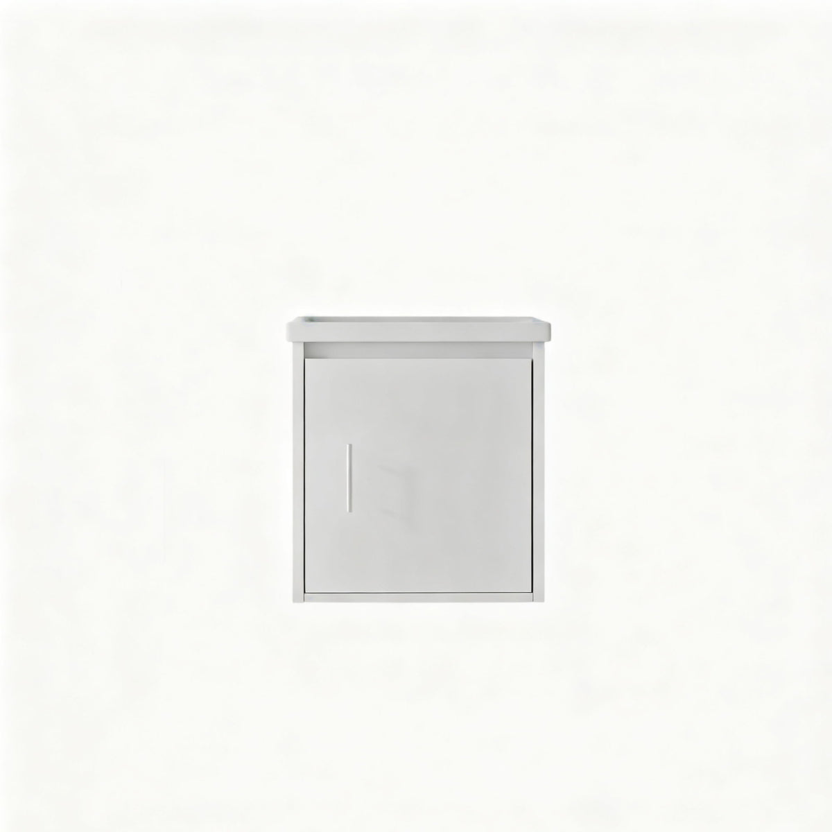20" Floating Bathroom Vanity Combo With Wall Cabinet, Ceramic Sink & Soft Close Doors - White