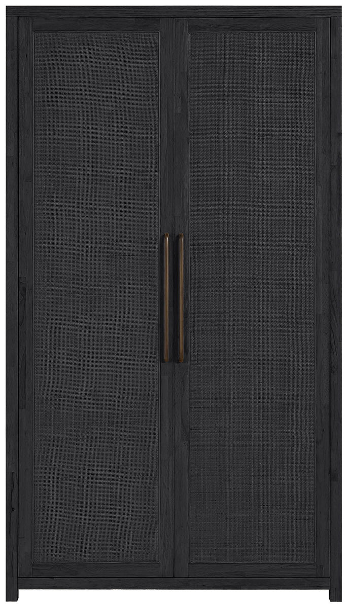 Vana - Solid Wood, Oak Veneer And Stainless Steel Storage Cabinet