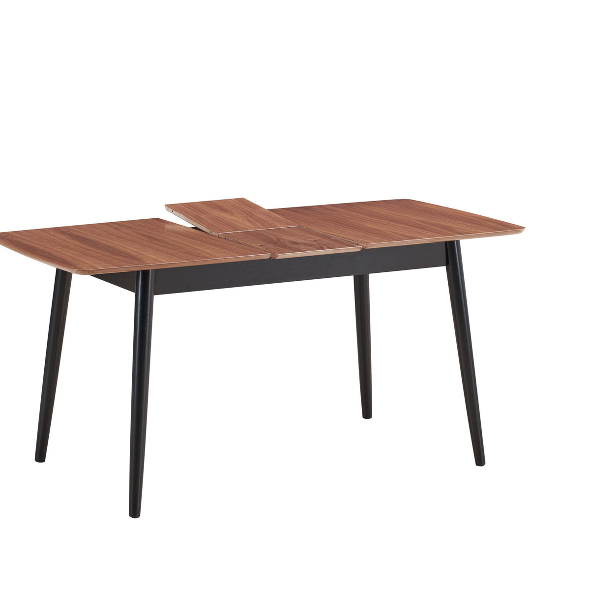 Lanae - Dining Table (Extension Bufferfly Leaf) - Natural / Black