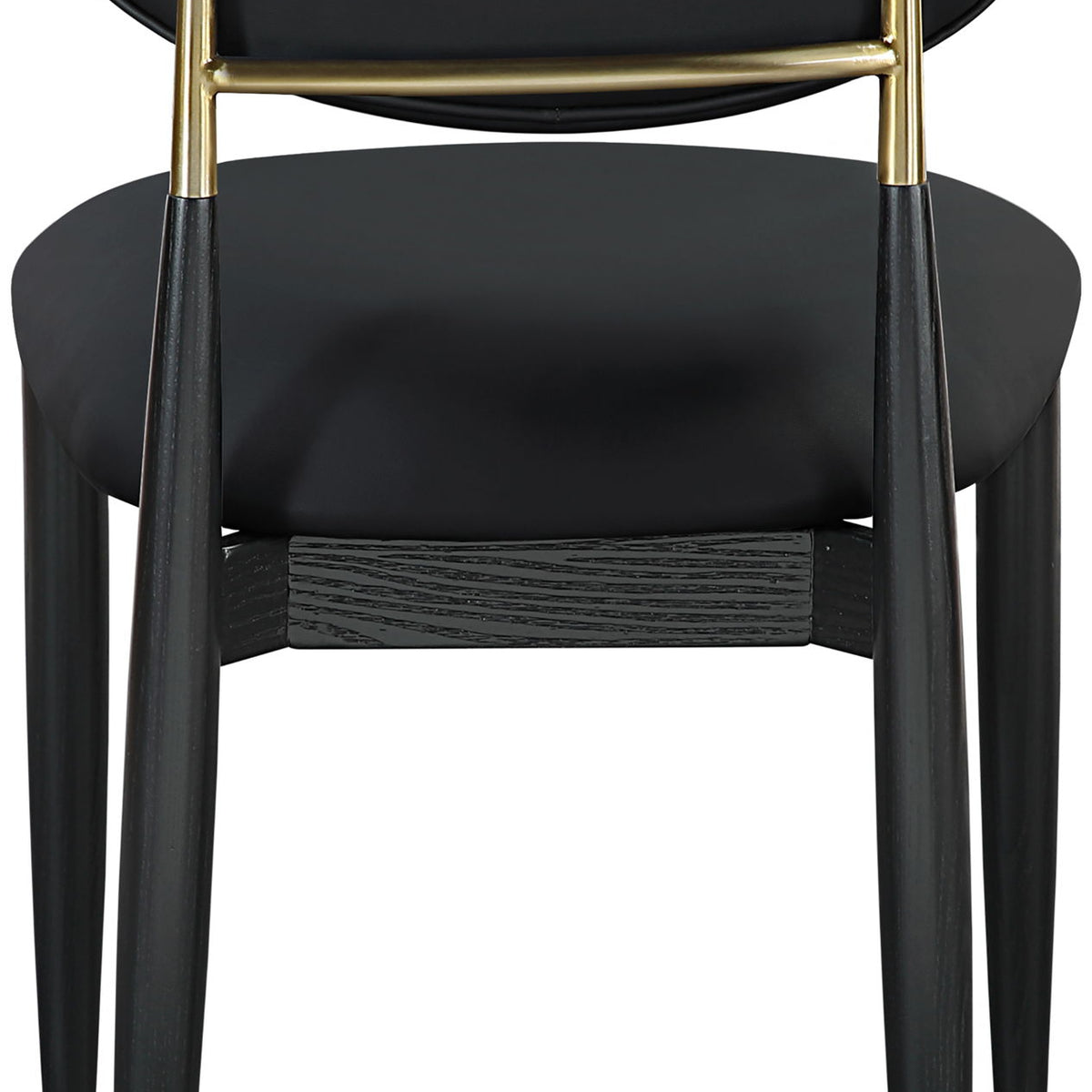 Riccio - Dining Side Chair (Set of 2) - Black And Gold Frame
