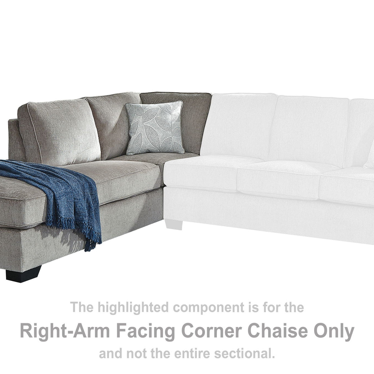 Altari - Raf Corner Chaise - Alloy