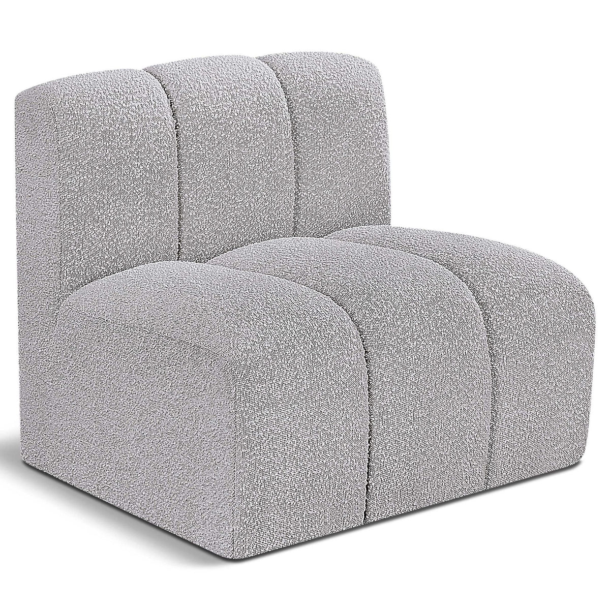 Arc - Boucle Fabric Straight Chair