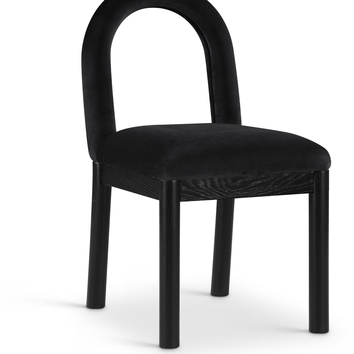 Conrad - Velvet Dining Chair With Black Legs