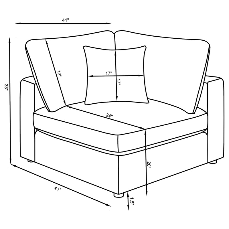 Coaster Furniture Serene Modular Cloud Sectional