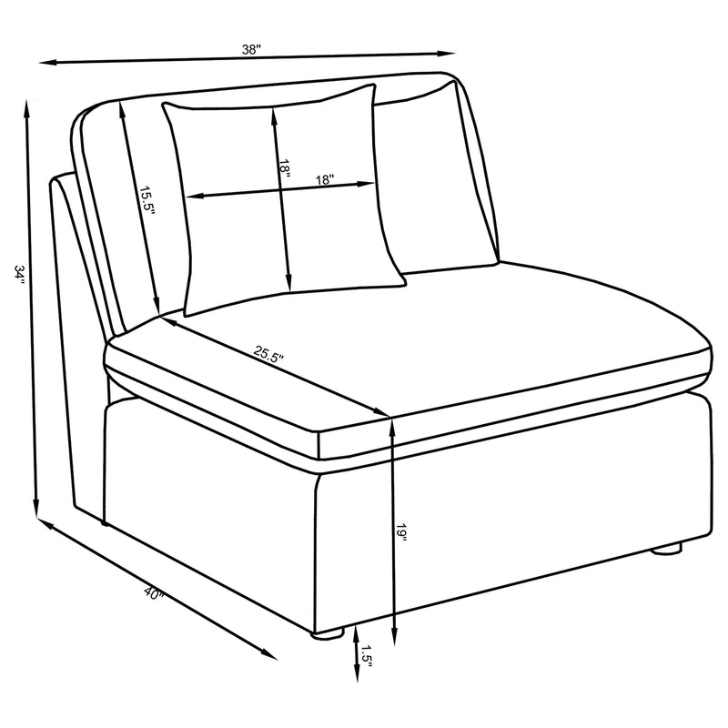 Coaster Furniture Hobson Modular Sectional Sofa