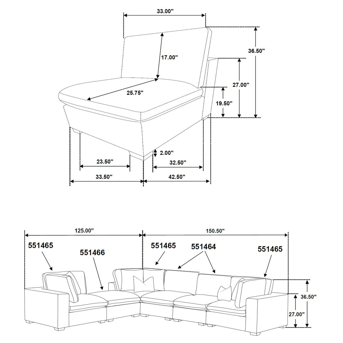 Lakeview Upholstered Modular Sectional