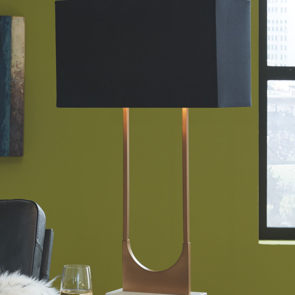 Malana - Brass Finish - Metal Table Lamp