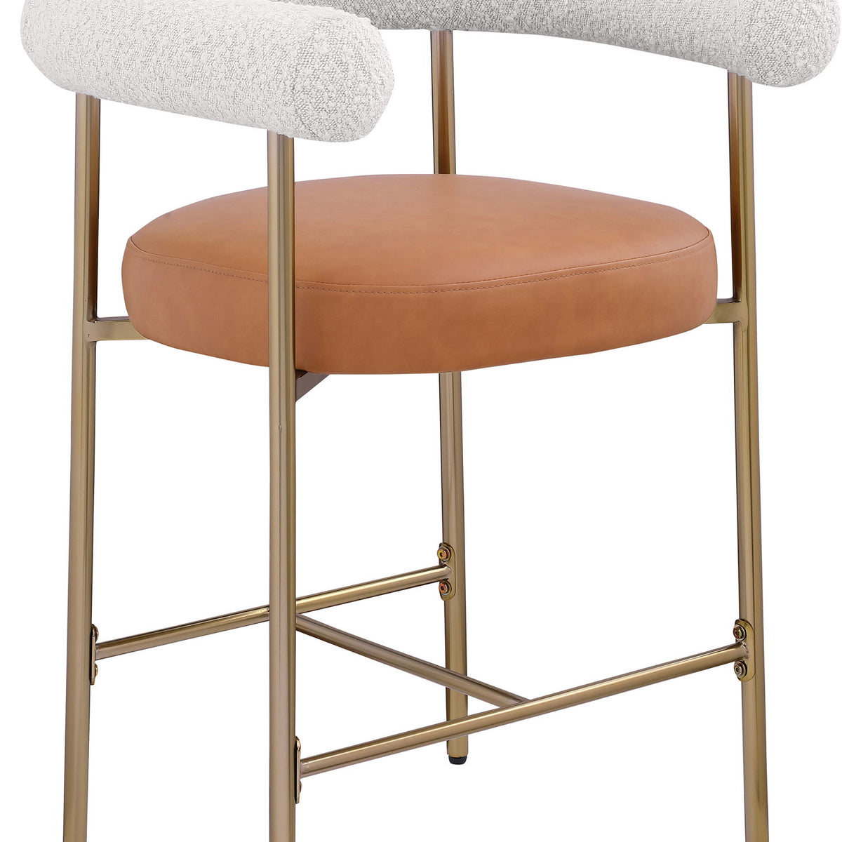 Blake - Counter Stool With Bronze Legs (Set of 2)