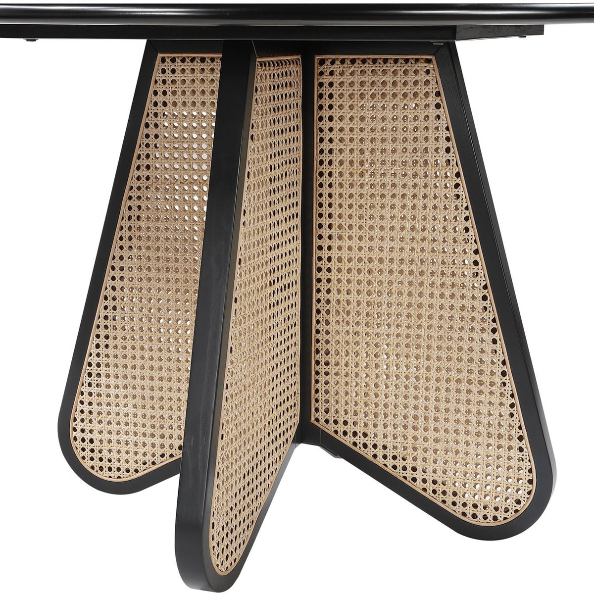 Butterfly - Solid Wood And Natural Cane Table
