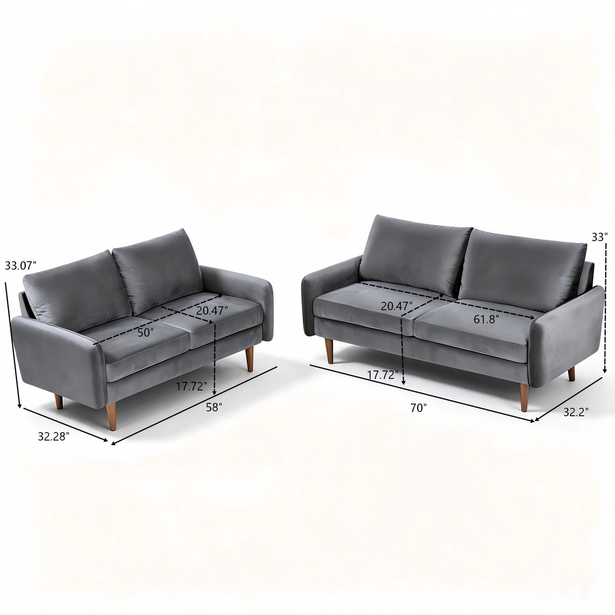 Kent - Sofa & Loveseat Set