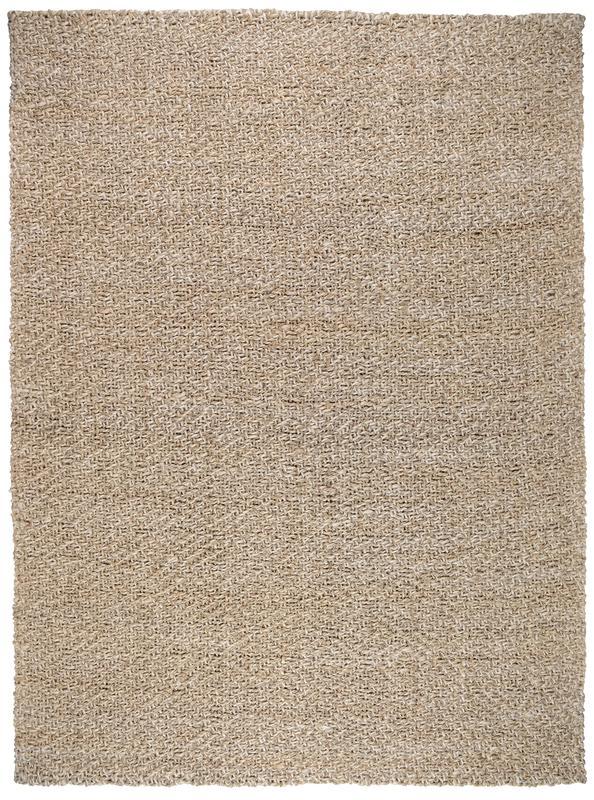 Natural Fiber - 1' x 1' Misti Rug - Silver/Ivory