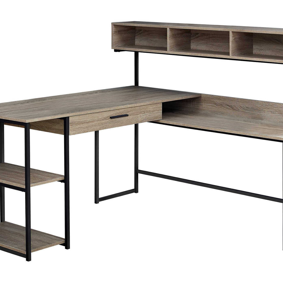 Computer Desk, Home Office, Corner, Storage Drawers, L Shape, Laptop, Contemporary & Modern
