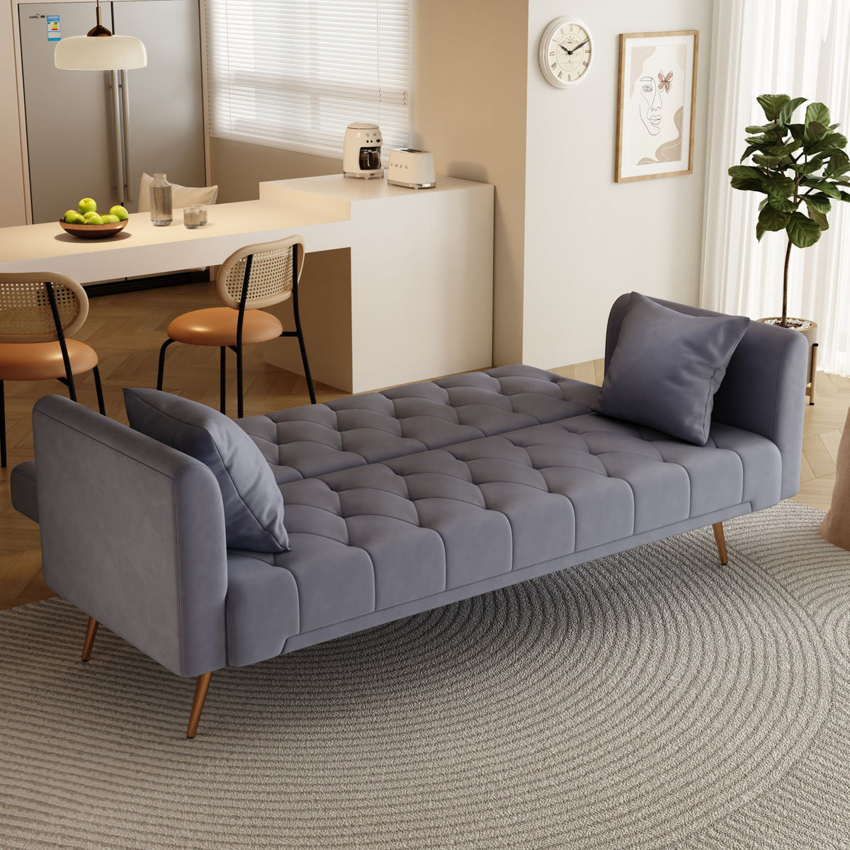 Convertible Double Folding Living Room Sofa Bed