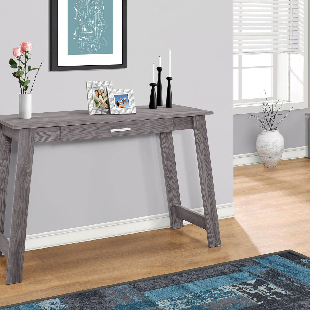 Stylish Design Computer Desk For Home Office Storage Drawers, Contemporary & Modern