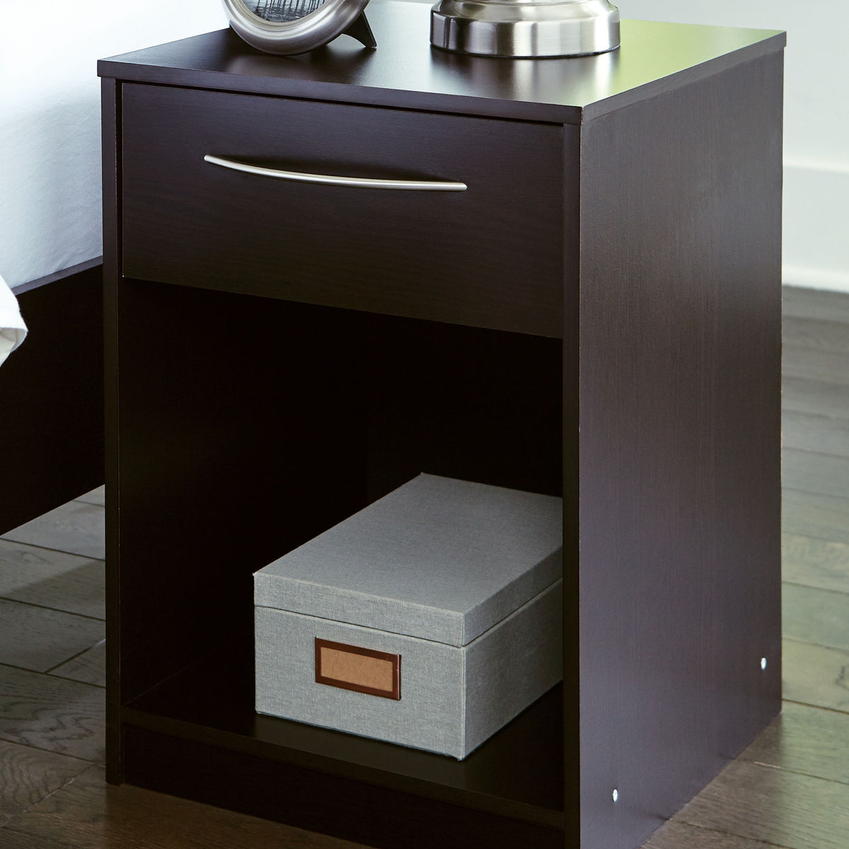 Finch - One Drawer Night Stand - Black