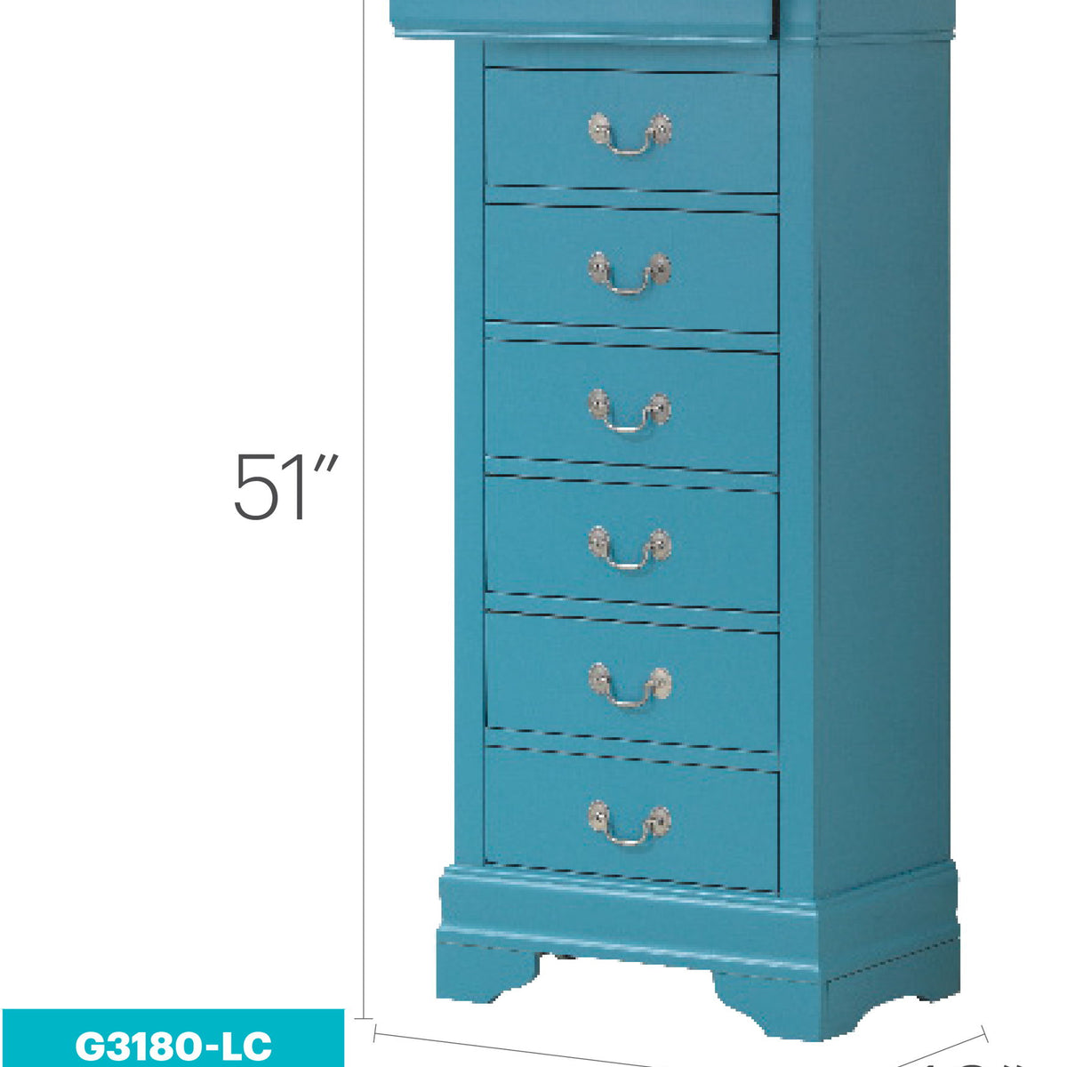 Traditional Style Lingerie Storage Chest Timeless