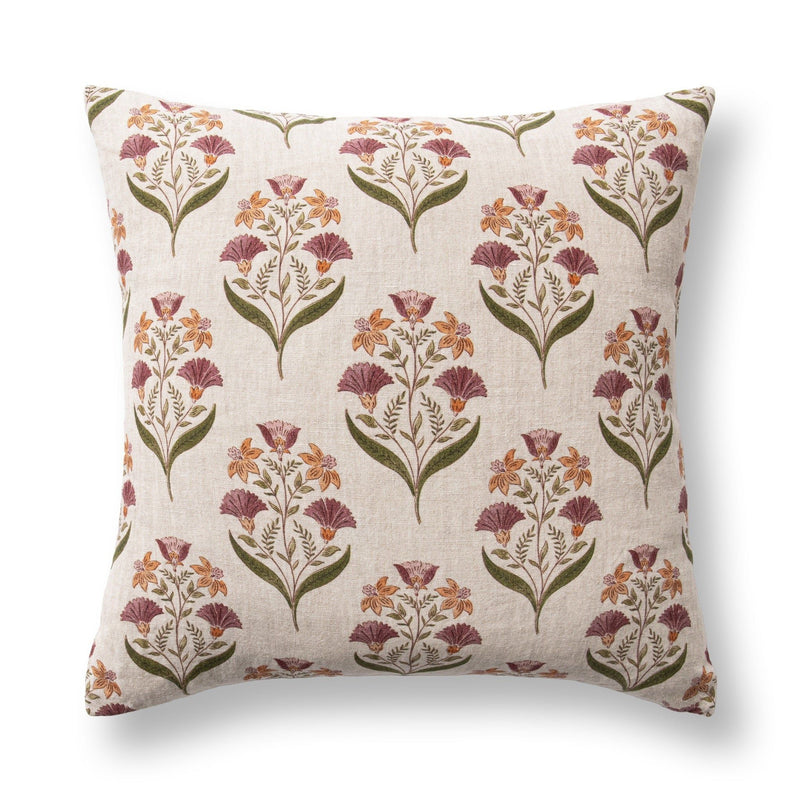 Transcendence - 22" x 22" Bluffs Pillow - Olive Green / Multi