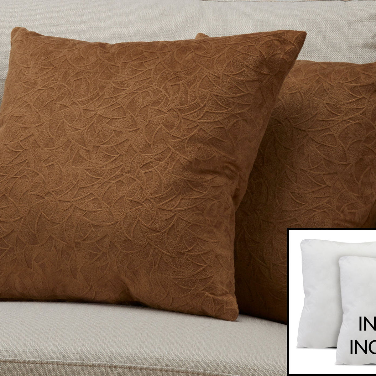 Pillow Square, Insert Included, Decorative Throw, Hypoallergenic