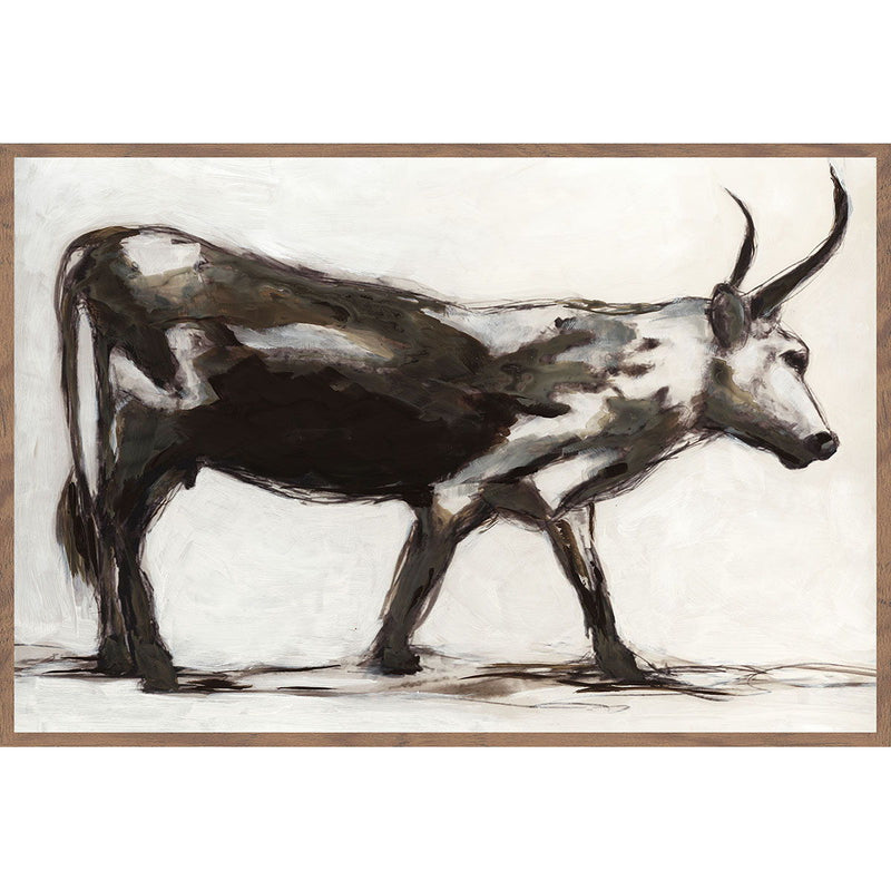 Horn - 48" x 72" Painting By Buddy Whitlock - Walnut