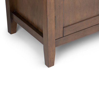 Redmond - Tall TV Media Stand - Rustic Natural Aged Brown