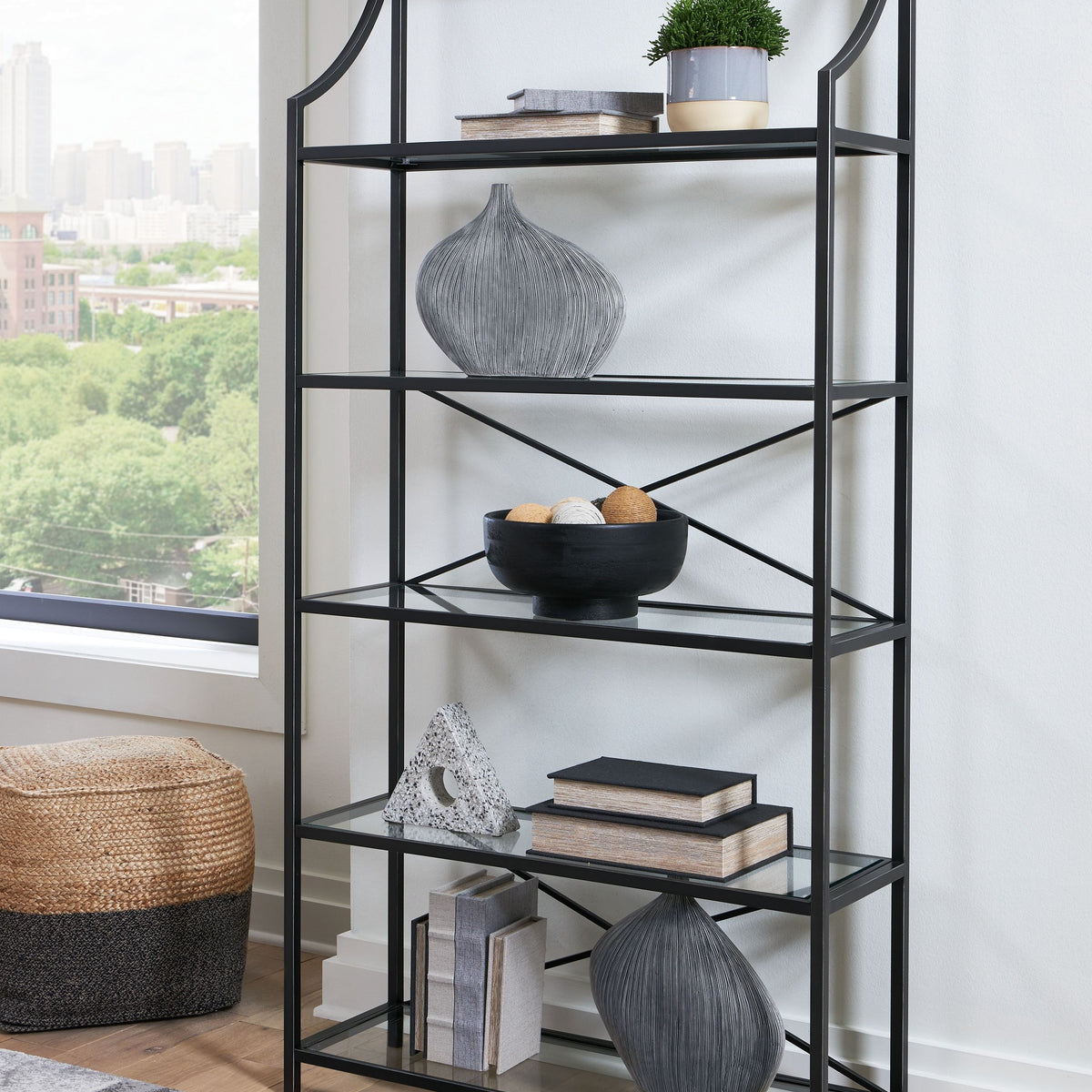 Dakerwell - Bookcase - Antique Black