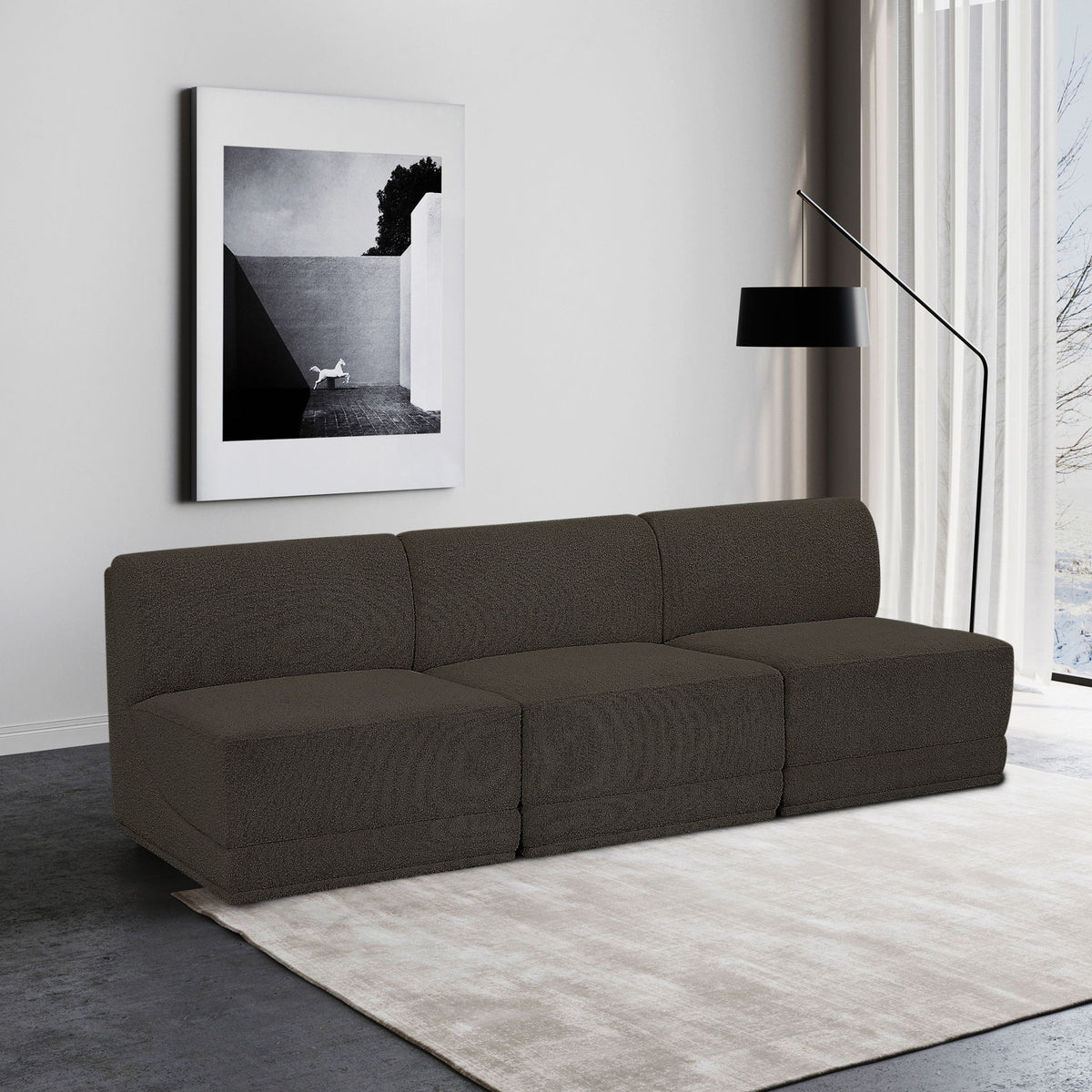 Ollie - 3 Seat Armless Modular Sofa