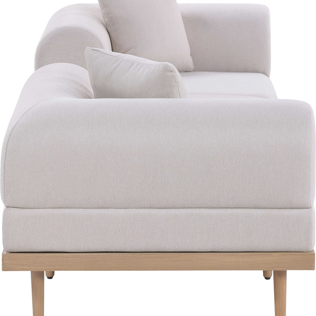Laguna - 3 Piece 106.5" Outdoor Patio Modular Sofa With Backless Seat