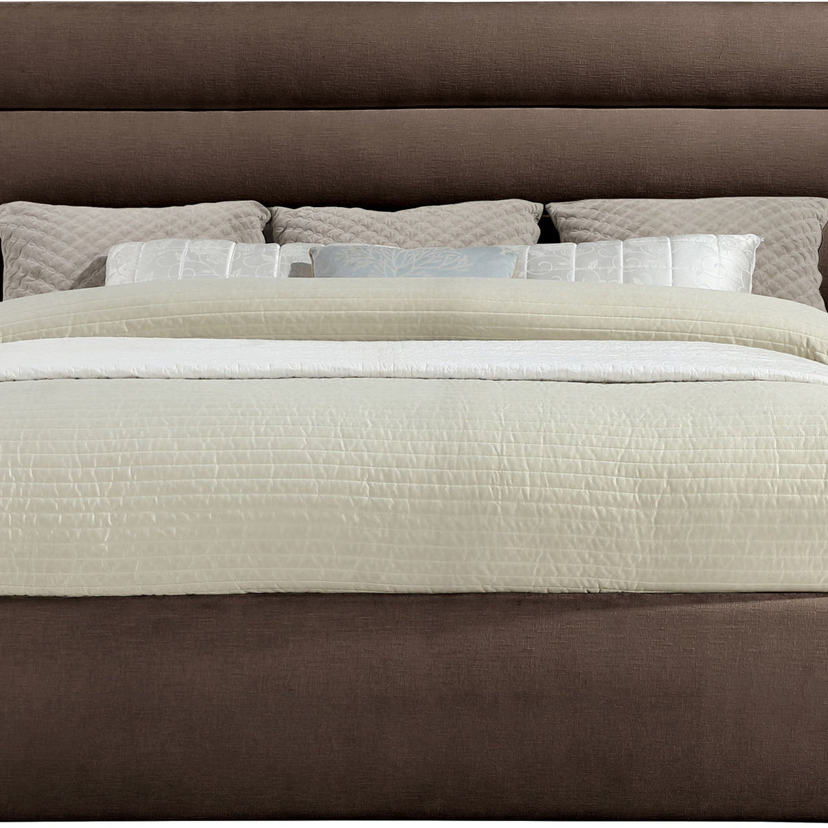 Adam - Chenille Fabric Bed With 52" Headboard